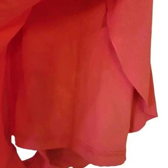 Joy Lab Women's Hot Coral Nylon/Spandex Butterfly Drawstring Shorts - Picture 7 of 8